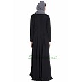 Black simple umbrella abaya
